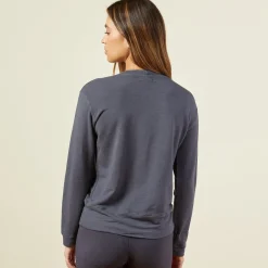 MONROW Supersoft Crew Neck Sweater - Vintage Black VINTAGEBLACK Best